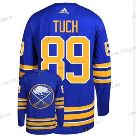 Herrar Buffalo Sabres #89 Alex Tuch Blå Stitched Tröjor