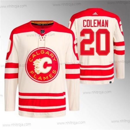 Herrar Calgary Flames #20 Blake Coleman 2023 Grädde Klassisk Primegreen Stitched Tröjor