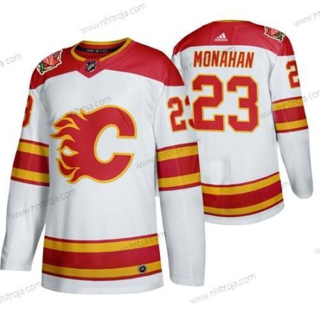 Herrar Calgary Flames #23 Sean Monahan 2019 Heritage Klassisk Autentisk Vit Tröjor