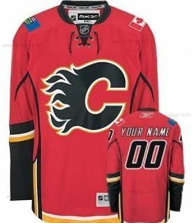 Herrar Calgary Flames Skräddarsydda Röd Tröjor