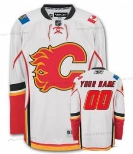 Herrar Calgary Flames Skräddarsydda Vit Tröjor