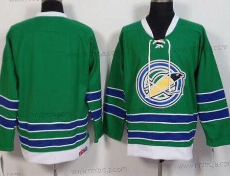 Herrar California Golden Seals Blank 1967-68 Grön CCM Vintage Tröjor