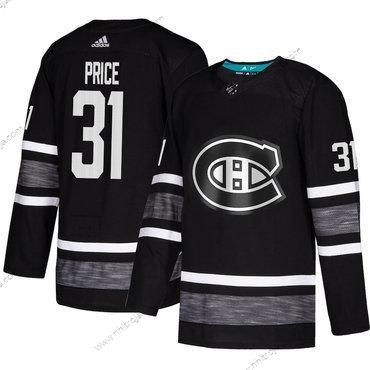 Herrar Canadiens #31 Carey Price Svart Autentisk 2019 All-Star Stitched Hockey Tröjor