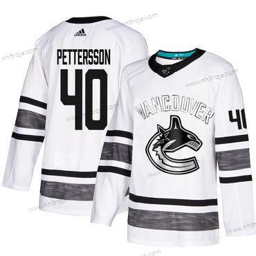 Herrar Canucks #40 Elias Pettersson Vit Autentisk 2019 All-Star Stitched Hockey Tröjor