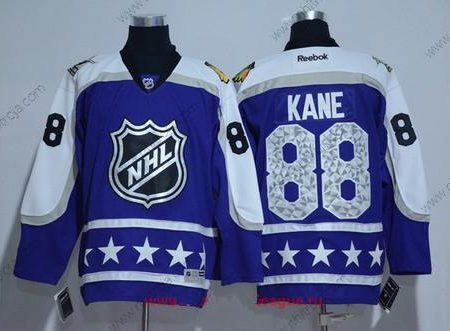 Herrar Central Division Chicago Blackhawks #88 Patrick Kane Reebok Lila 2017 NHL All-Star Stitched Ice Hockey Tröjor