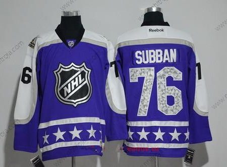 Herrar Central Division Nashville Predators #76 P.K Subban Reebok Lila 2017 NHL All-Star Stitched Ice Hockey Tröjor