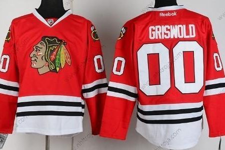 Herrar Chicago Blackhawks #00 Clark Griswold Röd Tröjor