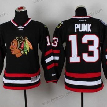 Herrar Chicago Blackhawks #13 Cm Punk 2014 Stadium Series Svart Tröjor