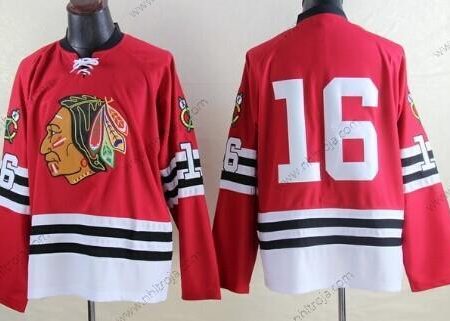 Herrar Chicago Blackhawks #16 Bobby Hull 1960-61 Röd Retro CCM Tröjor