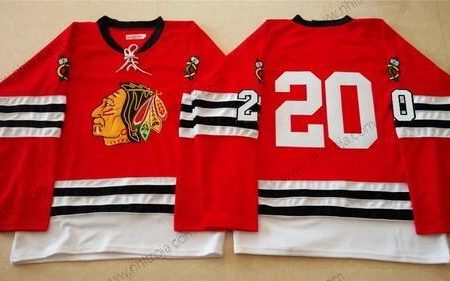 Herrar Chicago Blackhawks #20 1960-61 Röd Vintage Tröjor