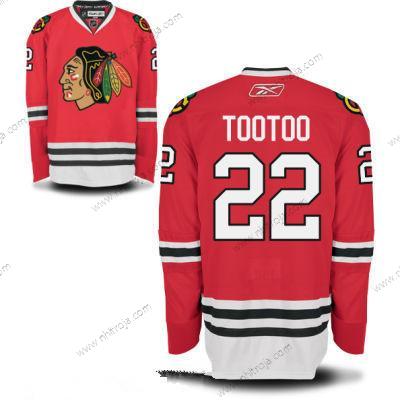 Herrar Chicago Blackhawks #22 Jordin Tootoo Röd Hockey Stitched NHL Hemma Tröjor