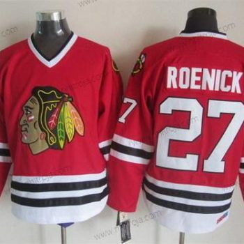 Herrar Chicago Blackhawks #27 Jeremy Roenick Röd Retro CCM Tröjor