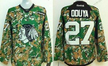 Herrar Chicago Blackhawks #27 Johnny Oduya 2014 Camo Tröjor