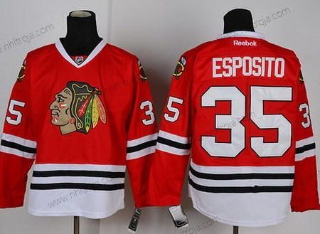 Herrar Chicago Blackhawks #35 Tony Esposito Röd Tröjor