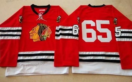 Herrar Chicago Blackhawks #65 Andrew Shaw 1960-61 Röd Vintage Tröjor