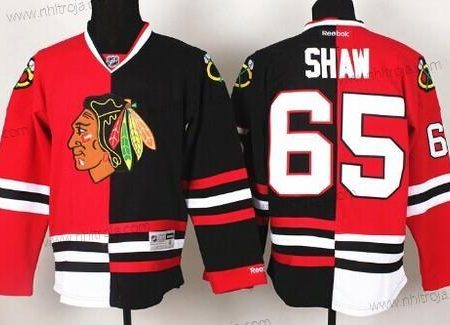 Herrar Chicago Blackhawks #65 Andrew Shaw Röd #2 Svart Two Tone Tröjor