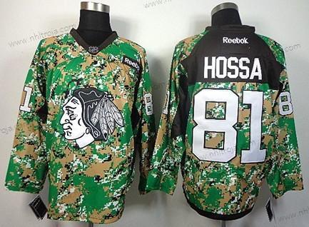 Herrar Chicago Blackhawks #81 Marian Hossa 2014 Camo Tröjor