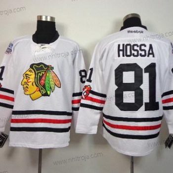 Herrar Chicago Blackhawks #81 Marian Hossa 2015 Vinter Klassisk Vit Tröjor