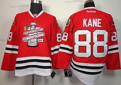 Herrar Chicago Blackhawks #88 Patrick Kane 2013 Champions Commemorate Röd Tröjor