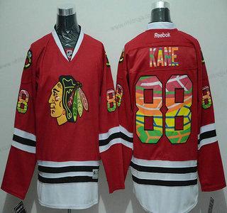 Herrar Chicago Blackhawks #88 Patrick Kane Reebok Röd Colored NHL Tröjor