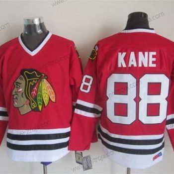 Herrar Chicago Blackhawks #88 Patrick Kane Röd Retro CCM Tröjor