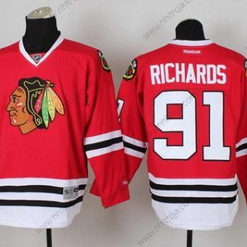 Herrar Chicago Blackhawks #91 Brad Richards Röd Tröjor