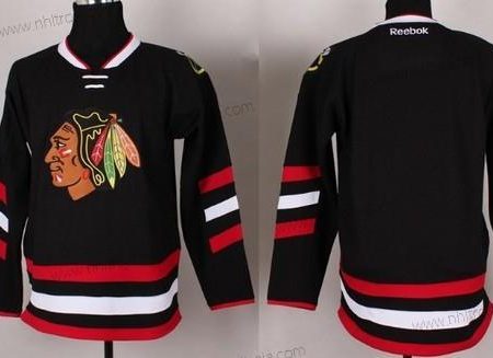 Herrar Chicago Blackhawks Skräddarsydda 2014 Svart Tröjor