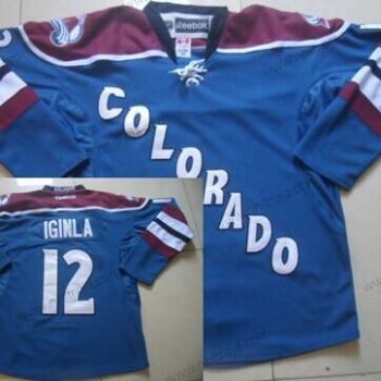 Herrar Colorado Avalanche #12 Jarome Iginla Blå Tredje tröjan Tröjor