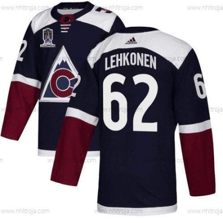 Herrar Colorado Avalanche #62 Artturi Lehkonen 2022 Marin Stanley Cup Champions Patch Stitched Tröjor