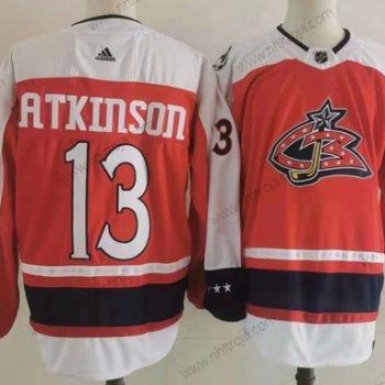 Herrar Columbus Blue Jackets #13 Cam Atkinson Orange 2021 Retro Stitched NHL Tröjor