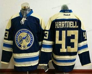 Herrar Columbus Blue Jackets #43 Scott Hartnell Blå Tredje tröjan Stitched NHL Reebok Hockey Tröjor