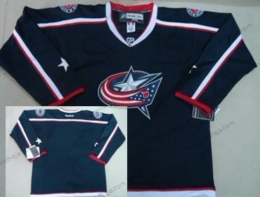 Herrar Columbus Blue Jackets Blank Blå Tröjor