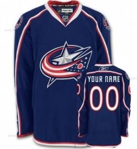 Herrar Columbus Blue Jackets Skräddarsydda Blå Tröjor