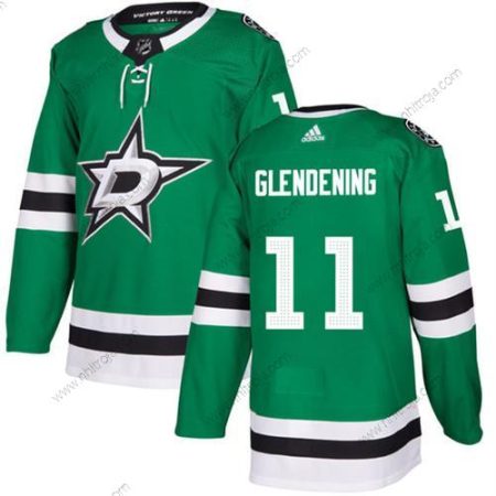 Herrar Dallas Stars #11 Luke Glendening Grön Stitched Tröjor