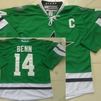 Herrar Dallas Stars #14 Jamie Benn 2013 Grön Tröjor