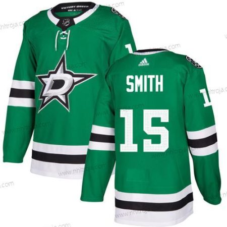 Herrar Dallas Stars #15 Craig Smith Grön Stitched Tröjor