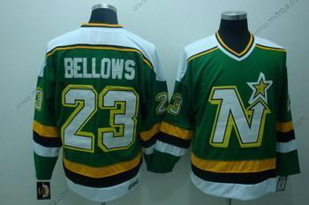 Herrar Dallas Stars #23 Brian Bellows Grön Retro CCM Tröjor