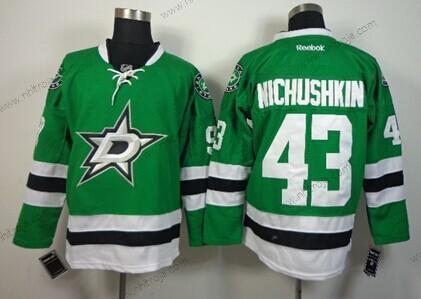 Herrar Dallas Stars #43 Valeri Nichushkin 2013 Grön Tröjor