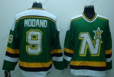 Herrar Dallas Stars #9 Mike Modano Grön Retro CCM Tröjor