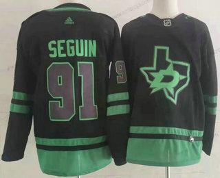 Herrar Dallas Stars #91 Tyler Seguin Svart 2022 Stitched NHL Tröjor