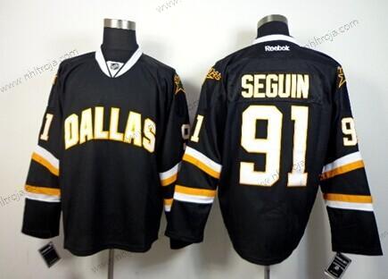 Herrar Dallas Stars #91 Tyler Seguin Svart Tröjor