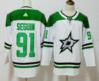 Herrar Dallas Stars #91 Tyler Seguin Vit 2017-2018 Hockey Stitched NHL Tröjor