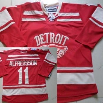 Herrar Detroit Red Wings #11 Daniel Alfredsson 2014 Vinter Klassisk Röd Tröjor