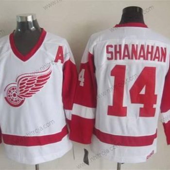 Herrar Detroit Red Wings #14 Brendan Shanahan Vit CCM Vintage Tröjor