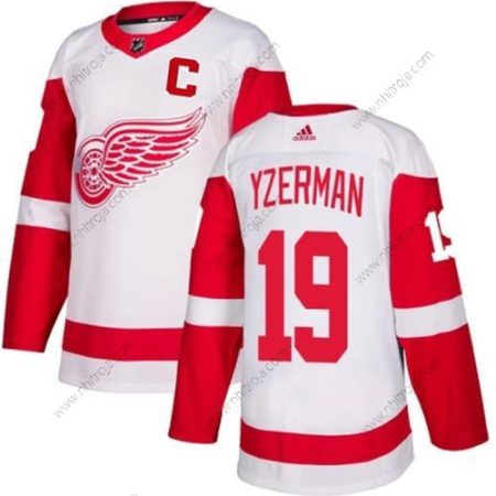 Herrar Detroit Red Wings #19 Steve Yzerman Vit Stitched Tröjor