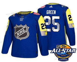 Herrar Detroit Red Wings #25 Mike Grön Blå 2018 NHL All-Star Stitched Ice Hockey Tröjor