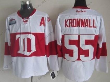 Herrar Detroit Red Wings #55 Niklas Kronwall Vit Vinter Klassisk Tröjor