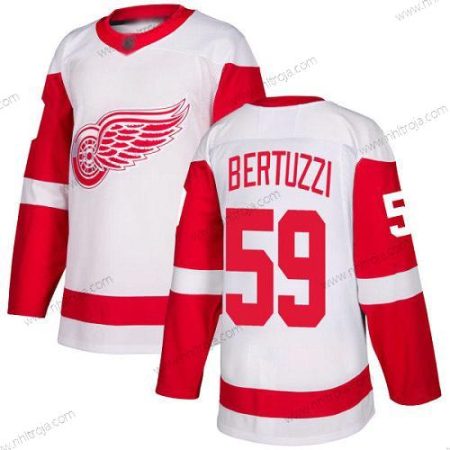 Herrar Detroit Red Wings #59 Tyler Bertuzzi Vit Road Autentisk Stitched Hockey Tröjor