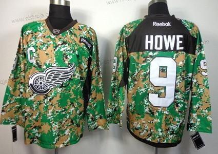 Herrar Detroit Red Wings #9 Gordie Howe 2014 Camo Tröjor