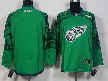 Herrar Detroit Red Wings Blank Grön 2016 St. Patrick’S Day Hockey Tröjor